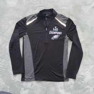 Eagles Super Bowl Champs quarter zip. Never worn